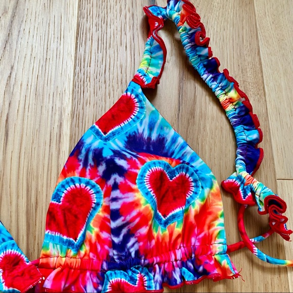 DANNIJO x Kai Lani bikini collab Tie Dye Skimpy Bikini NWT Large top XS bottoms - Picture 14 of 15